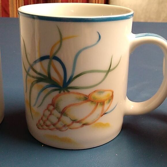 Seashell Mugs National Wildlife Federation Ceramic Cottagecore Beach - Picture 7 of 10